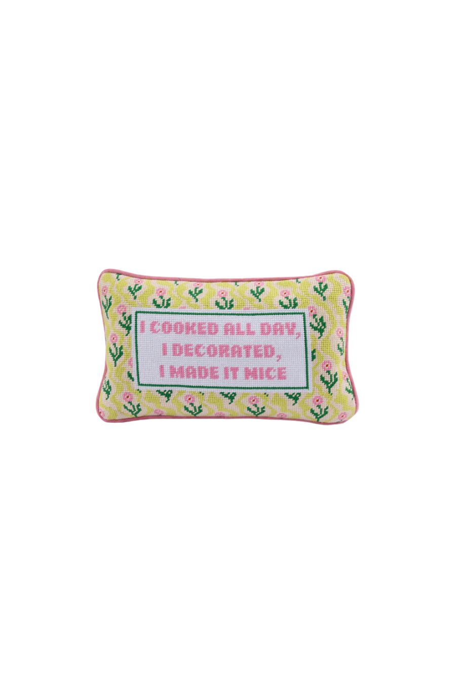Made it Nice Needlepoint Pillow