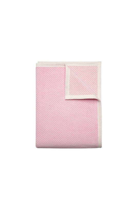 Harborview Herringbone Blush Blanket