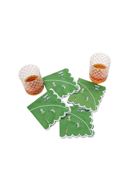 Day at the Golf Course Cocktail Napkin | Set of 4
