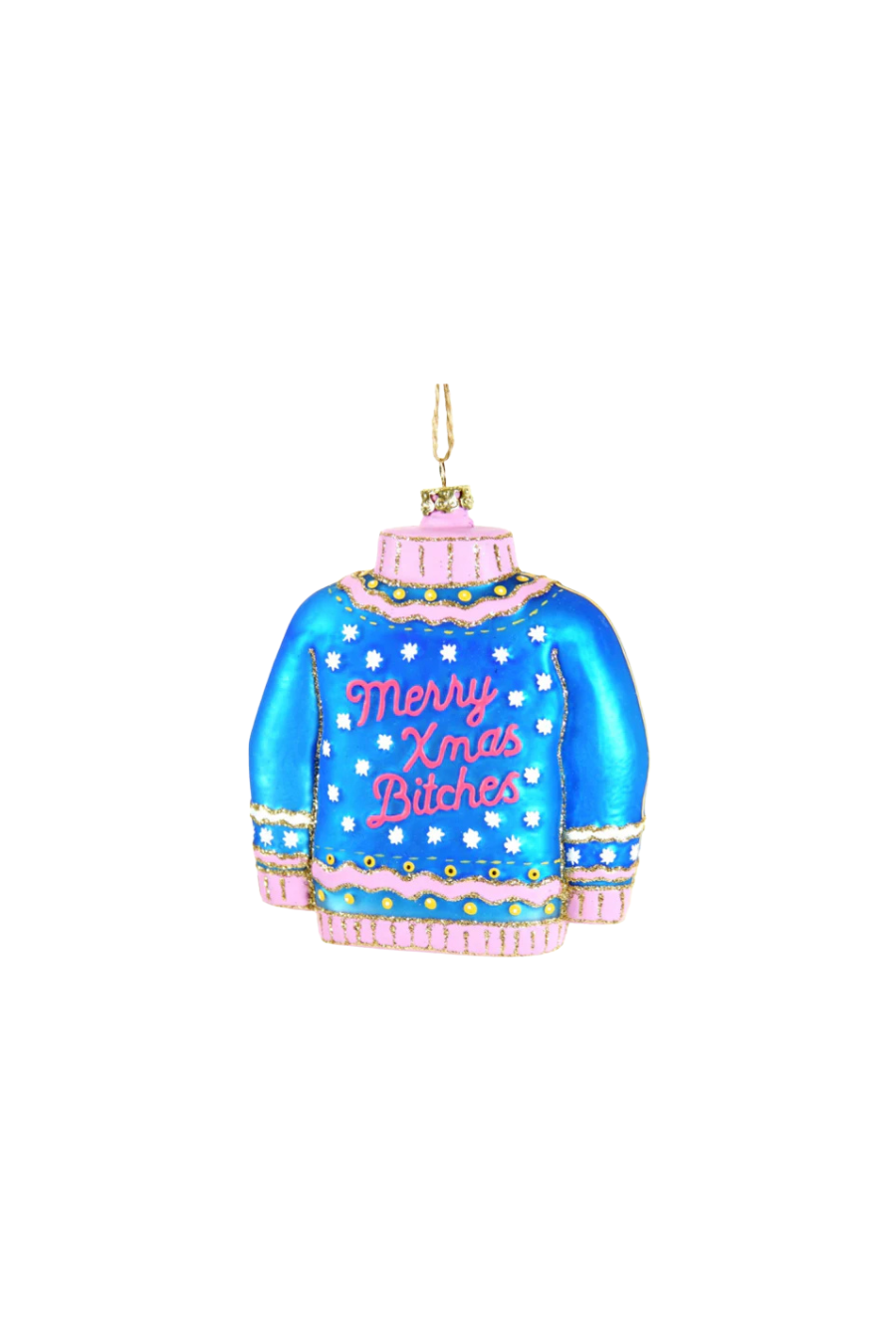 Blue Christmas Sweater Ornament