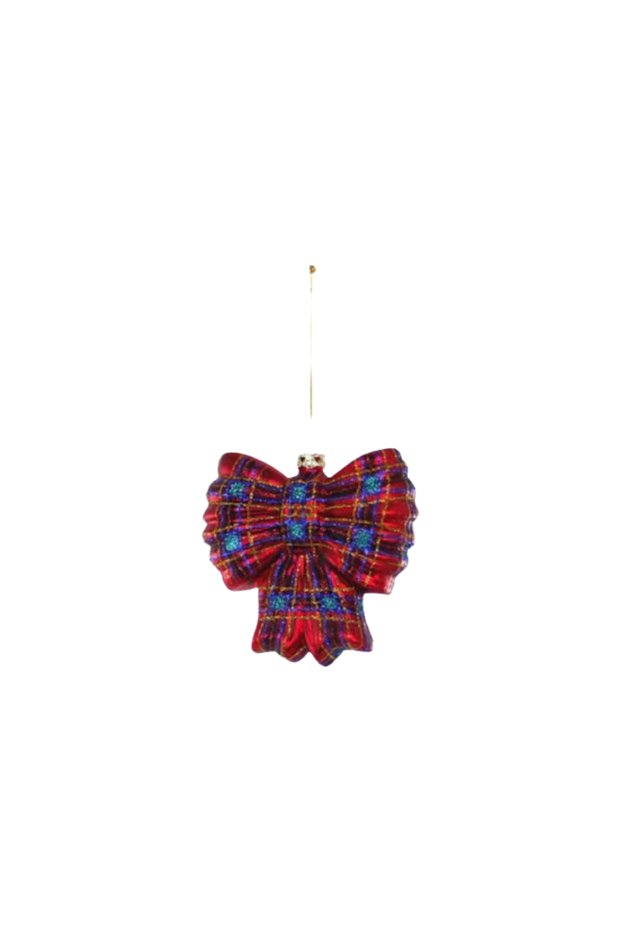 Plaid Bow Ornament