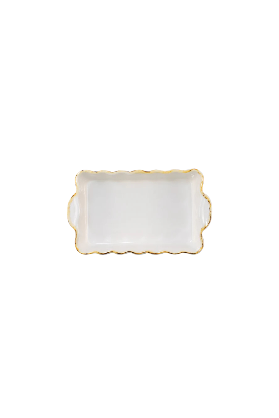Italian Bakers Small Rectangular Baker in White