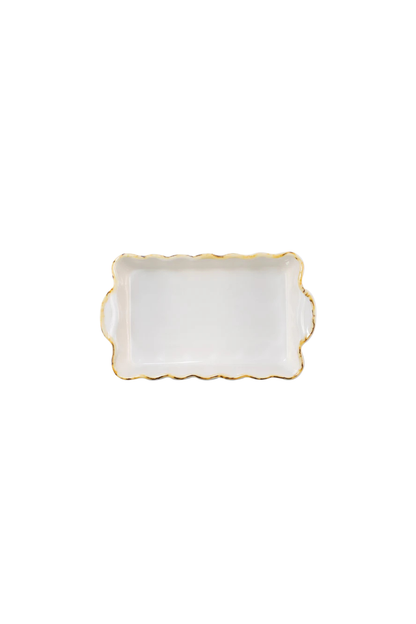 Italian Bakers Small Rectangular Baker in White