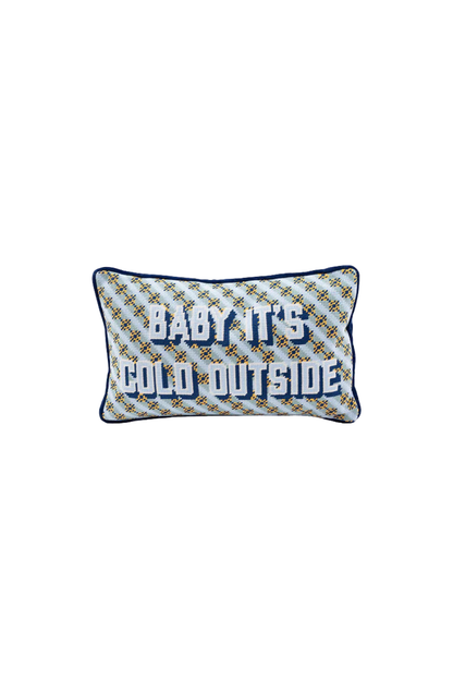 Baby It's Cold Outside Needlepoint Pillow