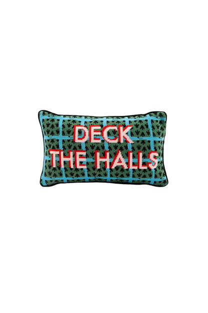 Deck the Halls Needlepoint Pillow