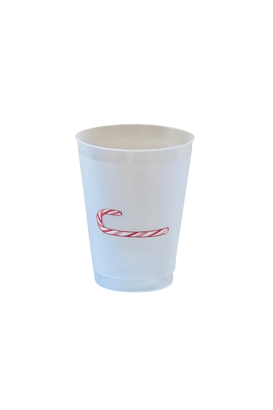 Candy Cane Shatterproof Cup