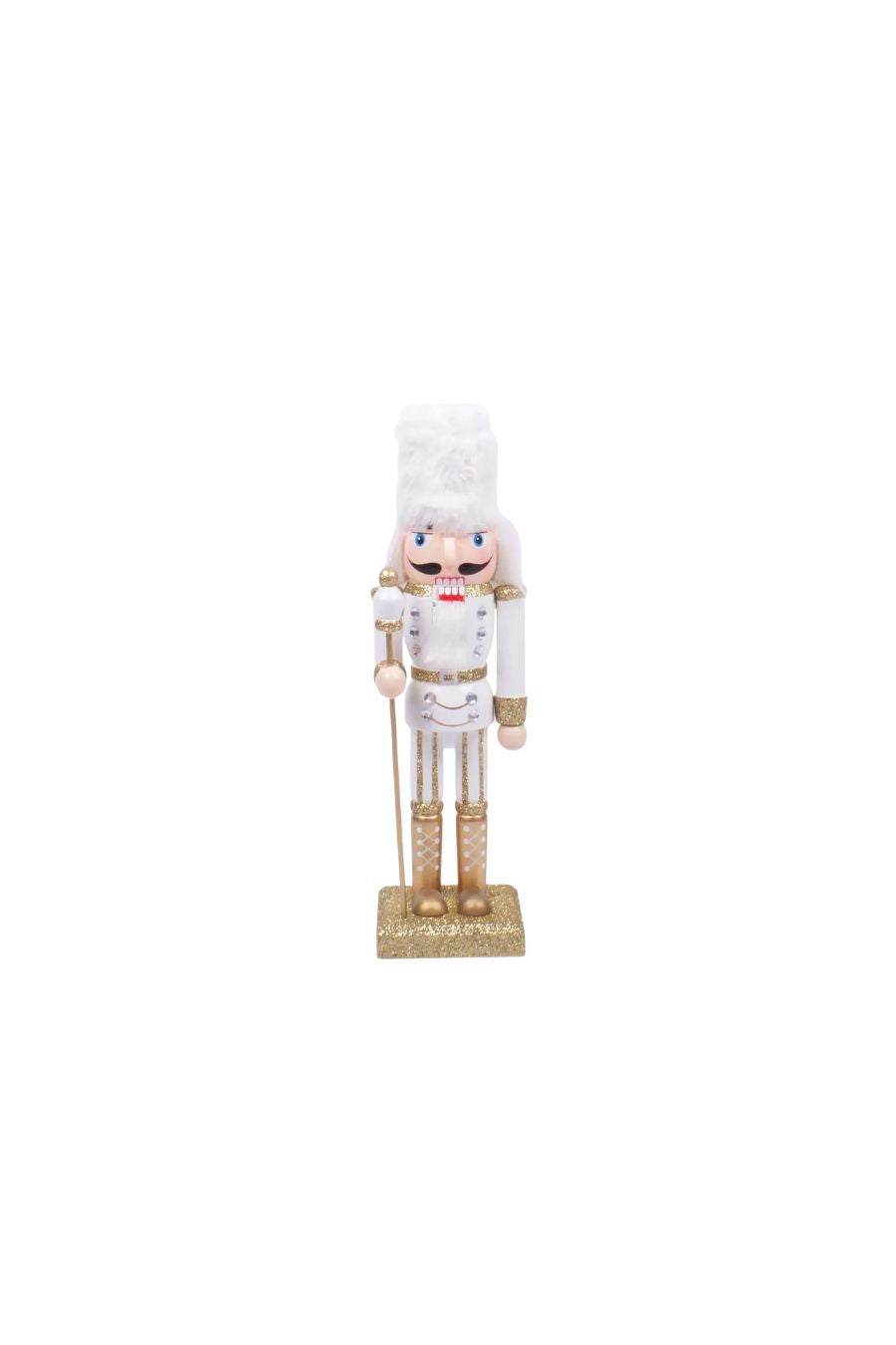 White 10" Nutcracker