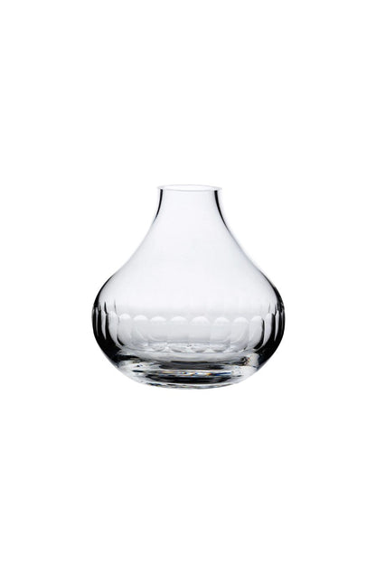 Small Crystal Vase with Lens Design