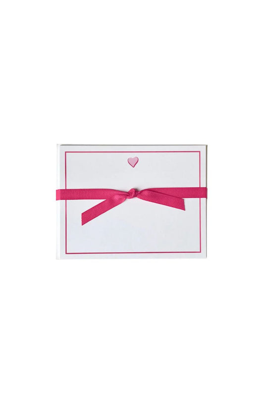 Sweet Heart Pink Flat Note Cards