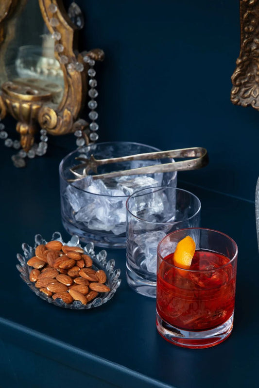 Crystal Ice Dish with Stars Design