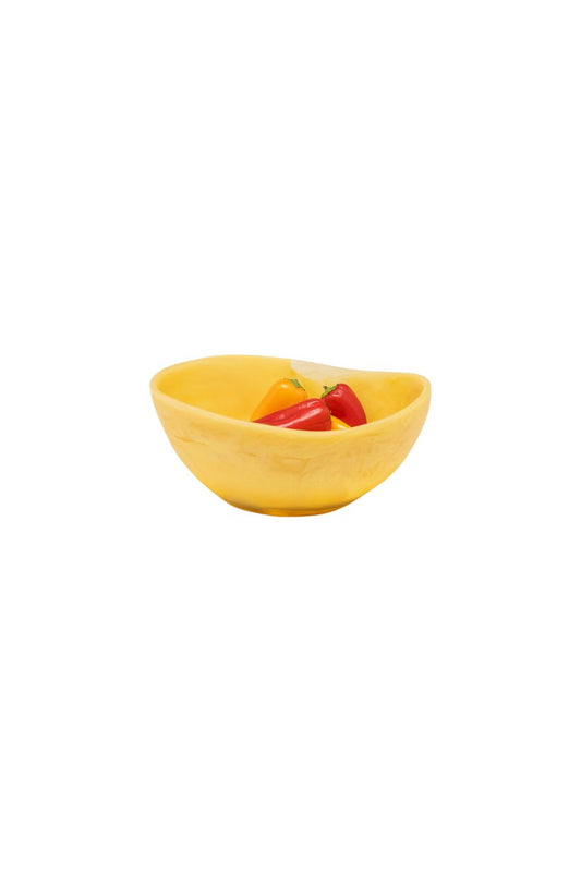 Small Mazzy Serving Bowl in Lemon