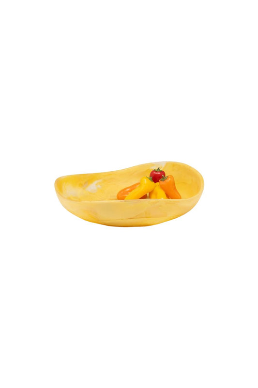 Large Mazzy Serving Bowl in Lemon