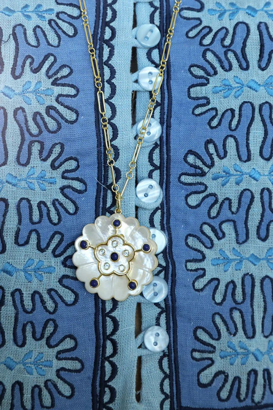 Isabel Pendant in Lapis