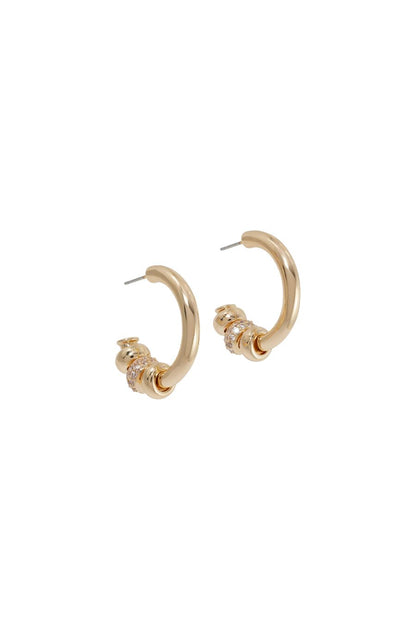 The Pavé Slider Hoop Earring