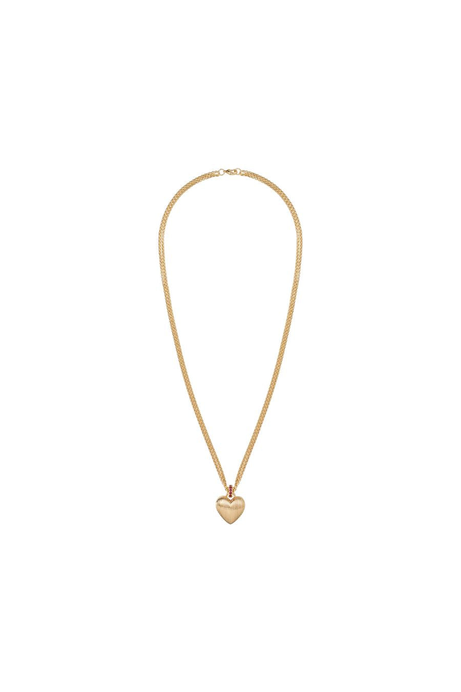 The Mini Florentine Heart Pendant Necklace