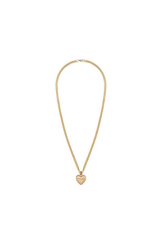 The Mini Florentine Heart Pendant Necklace