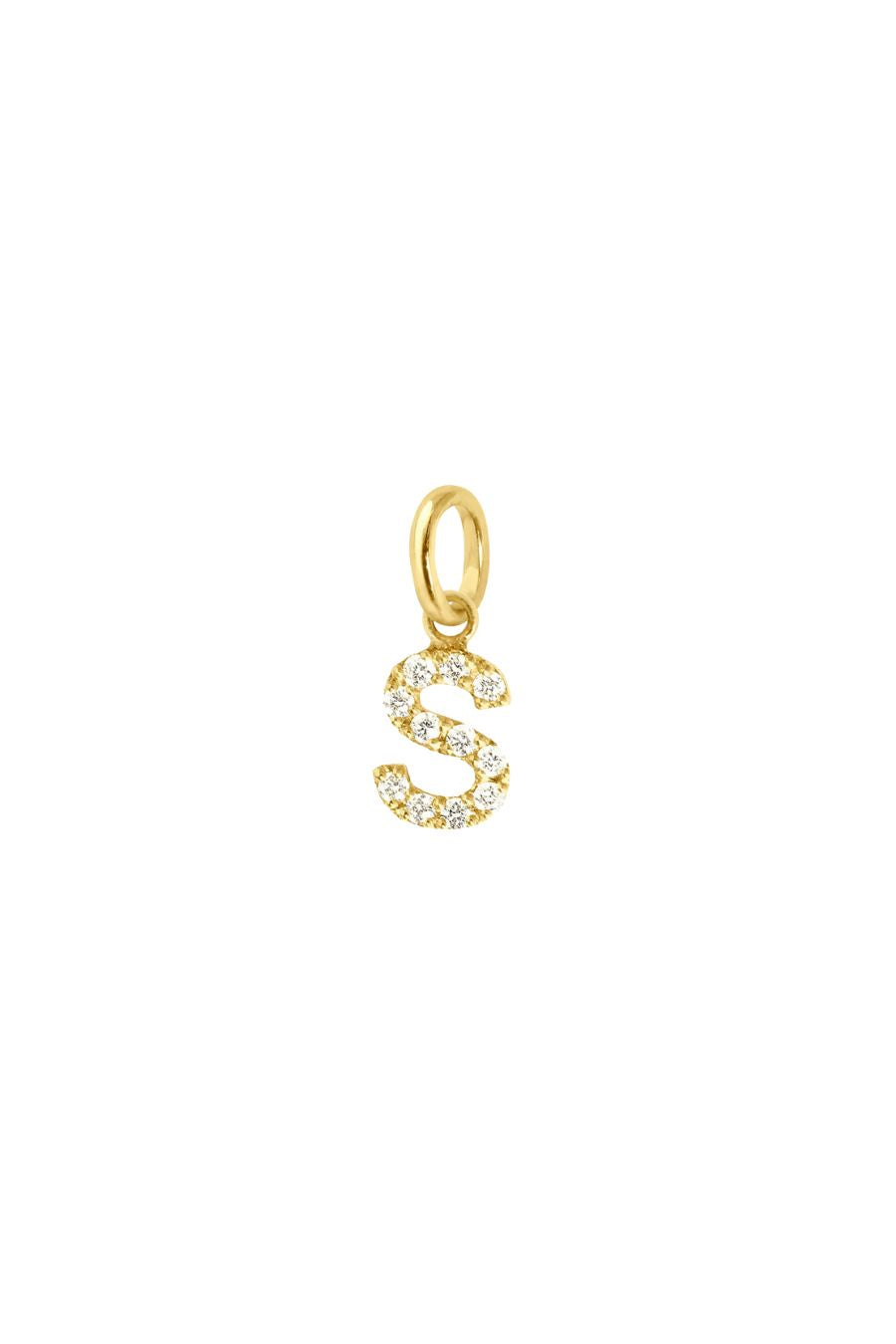 Lucky Letter S Diamond Pendant