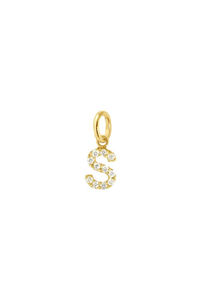Lucky Letter S Diamond Pendant
