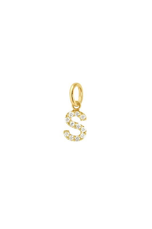 Lucky Letter S Diamond Pendant