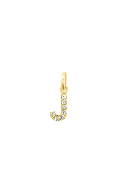 Lucky Letter J Diamond Pendant