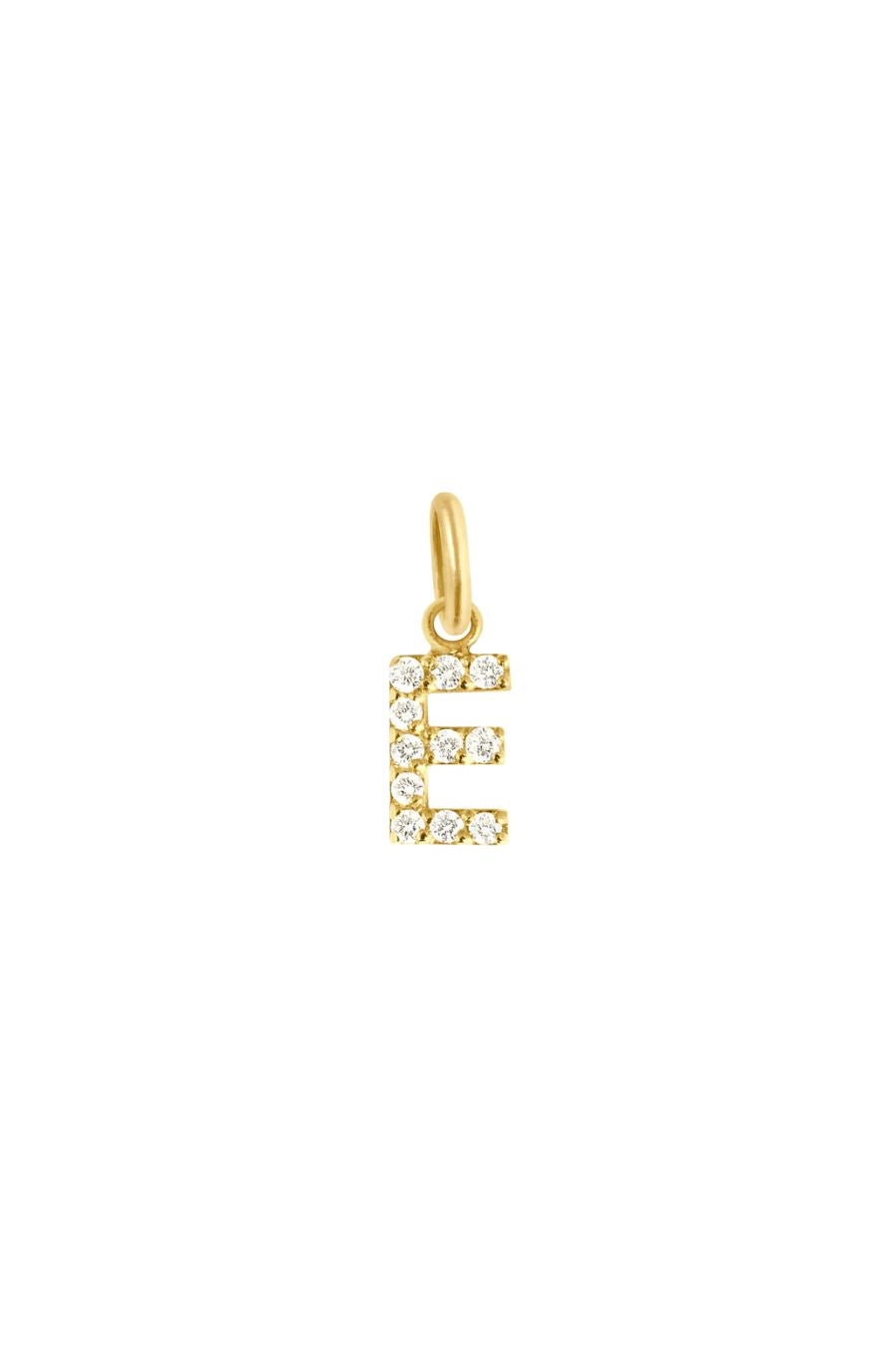 Lucky Letter E Diamond Pendant