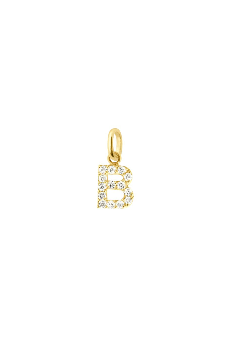 Lucky Letter B Diamond Pendant