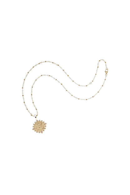 Grace Petite Embellished Coin Necklace