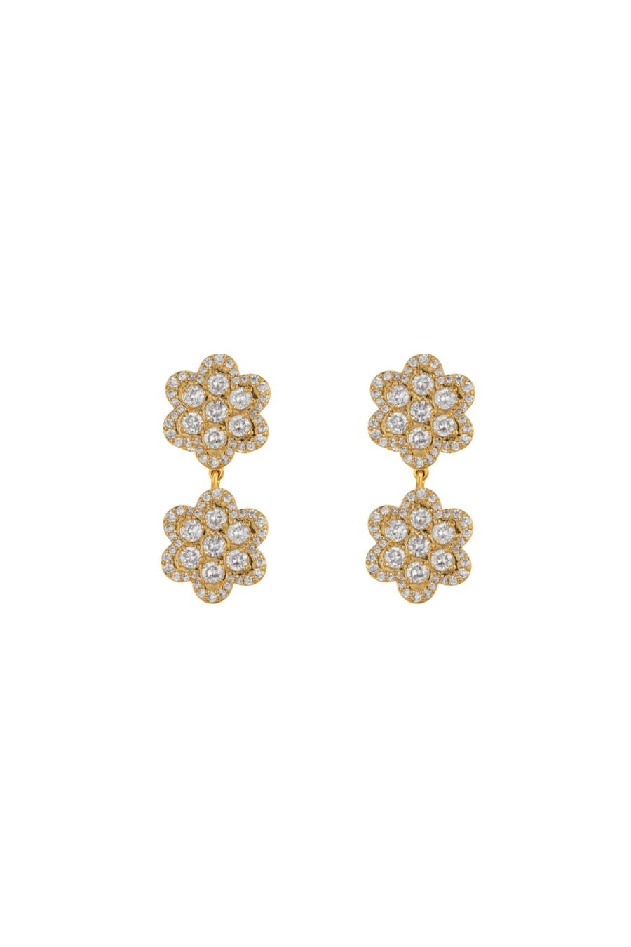 Delphine Pave Double in Yellow Gold
