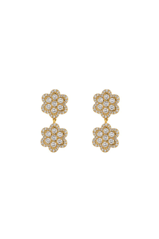 Delphine Pave Double in Yellow Gold