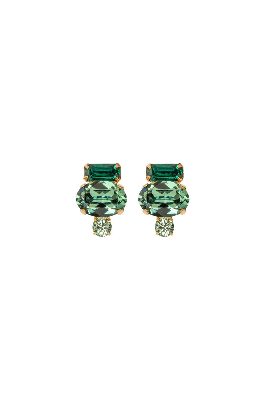 Cleo Earrings in Emerald