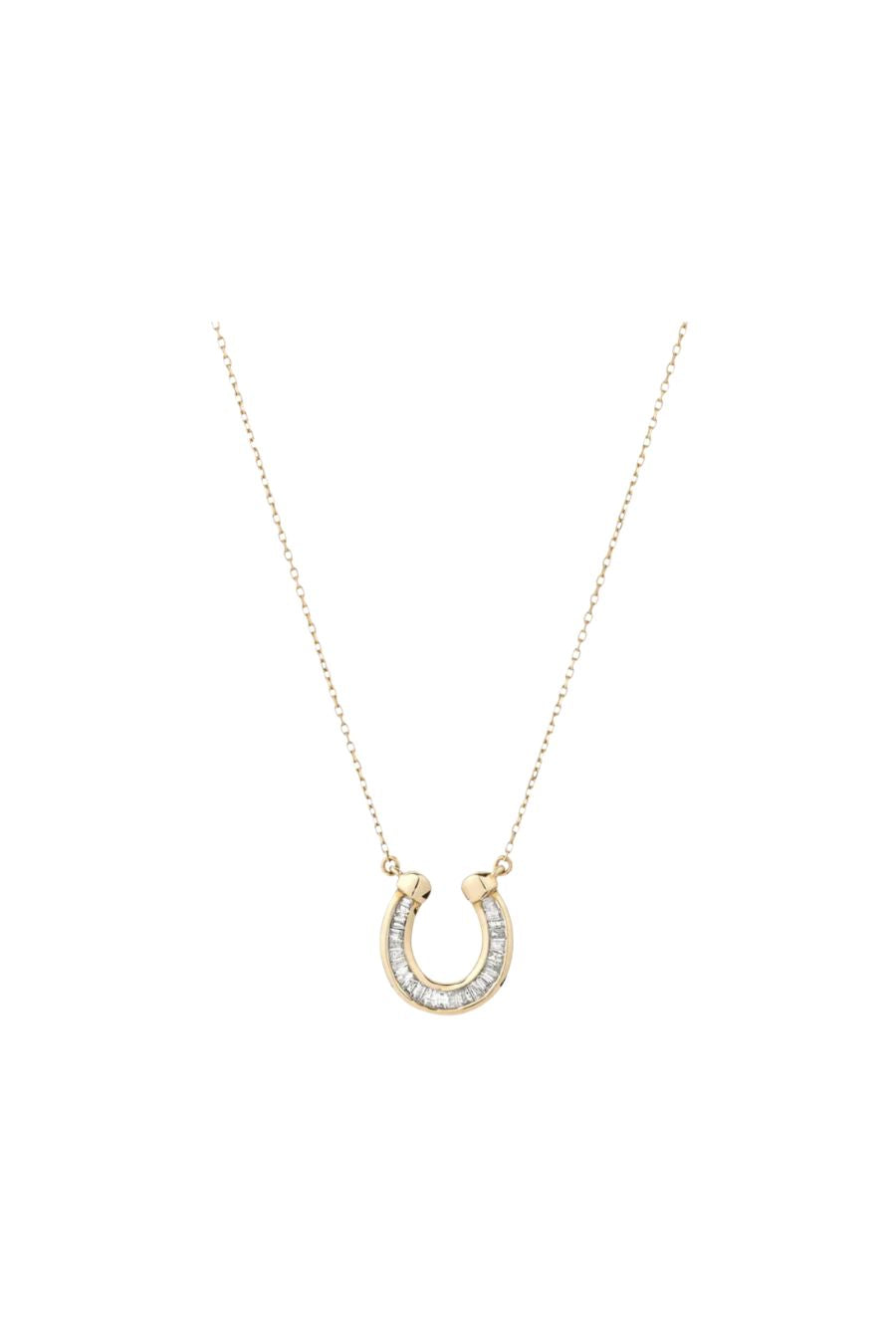 Baguette Horseshoe Necklace