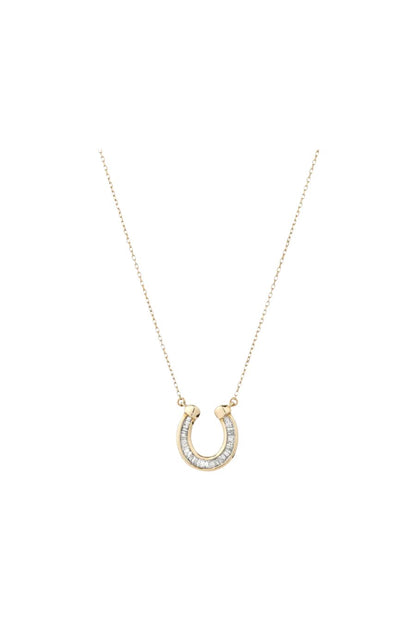 Baguette Horseshoe Necklace