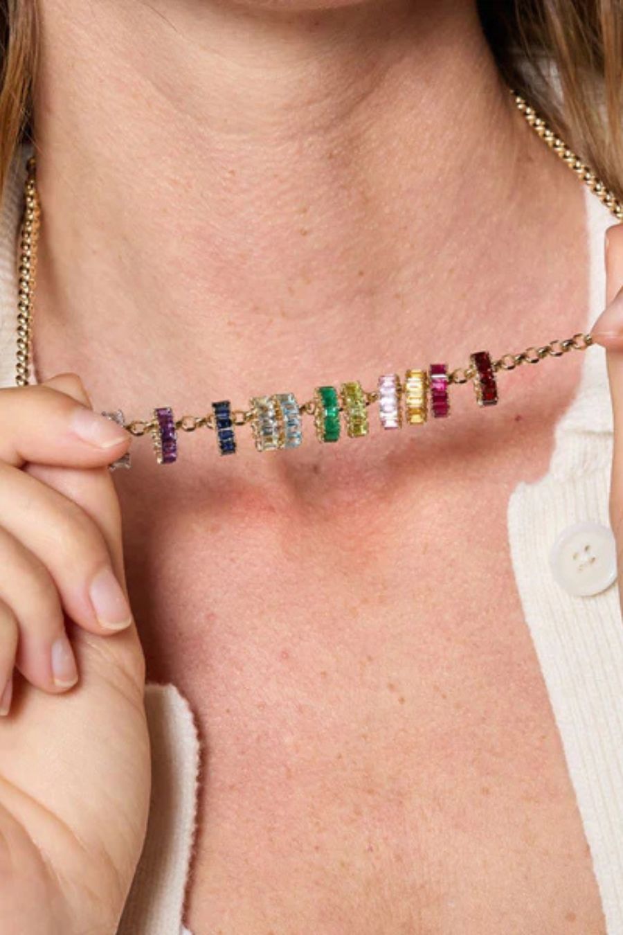 Garnet Baguette Big Bead