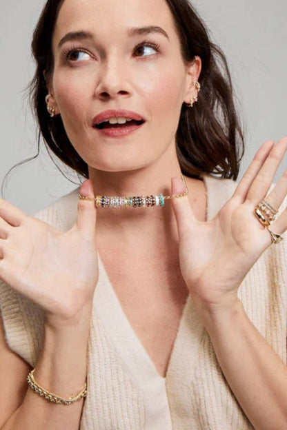 Pearl + Diamond Rounds Big Bead