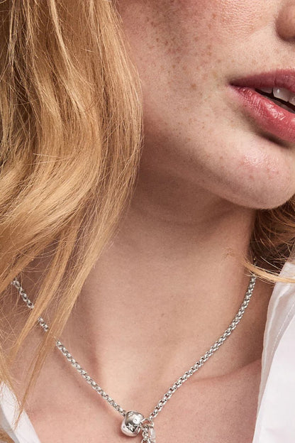 Celestial Diamond Big Bead in Sterling Silver