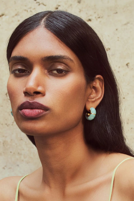 Zellige Hoops in Amazonite