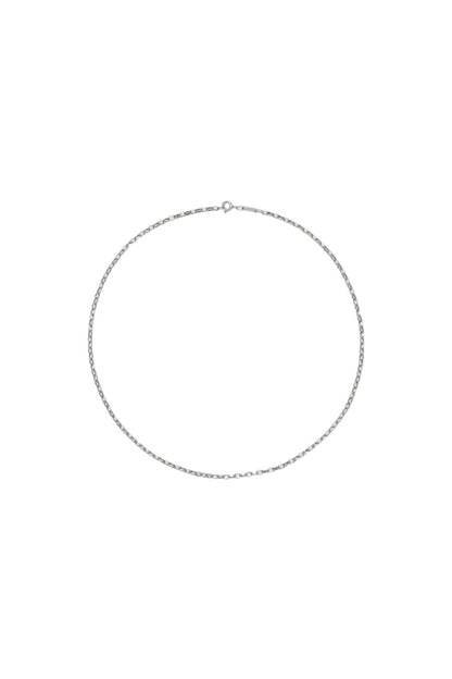 16" 2mm Italian Chain Necklace in Sterling Silver