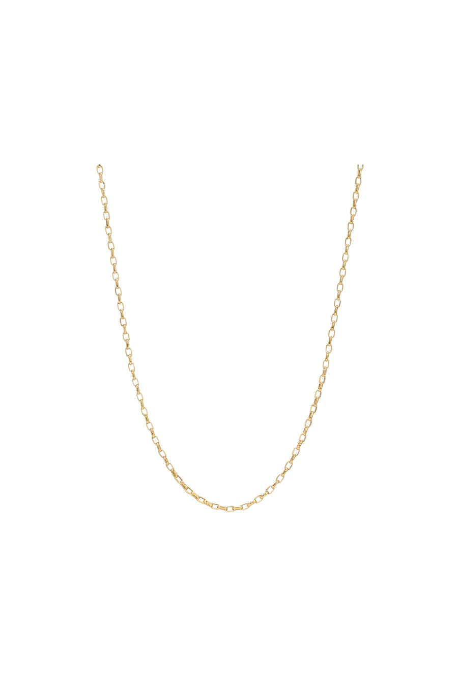16" 2mm Italian Chain Necklace in 14k Yellow Gold