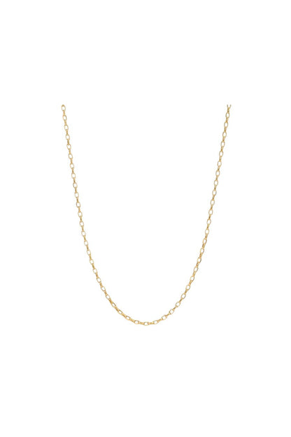 16" 2mm Italian Chain Necklace in 14k Yellow Gold