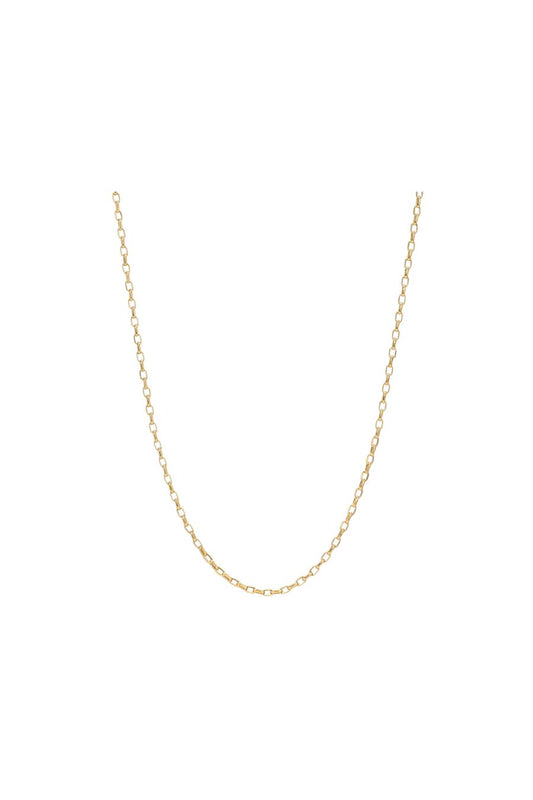 18" 2mm Italian Chain Necklace in 14k Yellow Gold