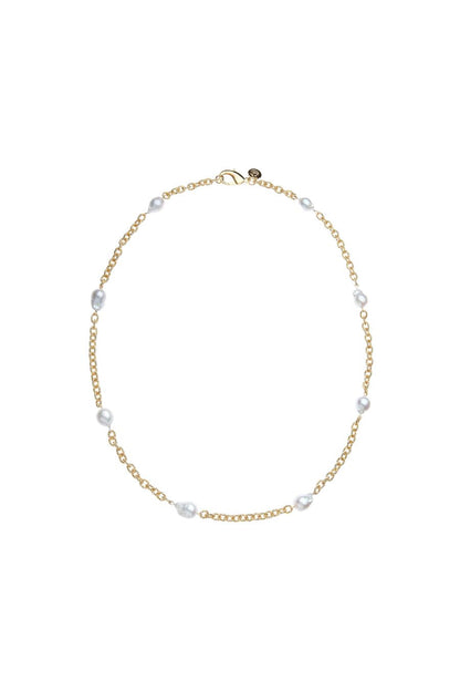 Jewel Box Pearl Station Necklace