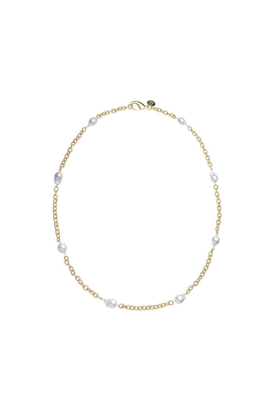 Jewel Box Pearl Station Necklace