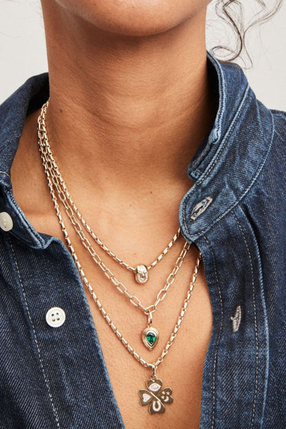 Baguette Horseshoe Lucky Big Bead