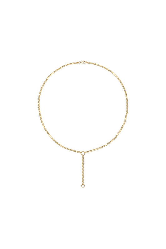 Rolo Chain Lariat Necklace