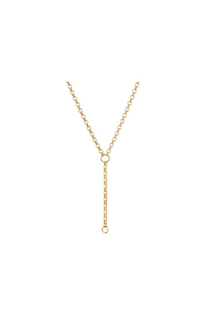 Rolo Chain Lariat Necklace