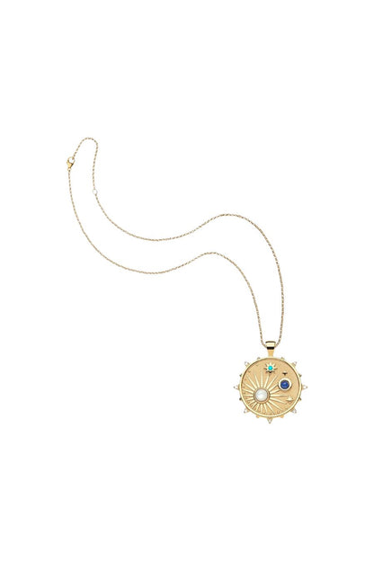 WANDERLUST Starburst Coin Necklace