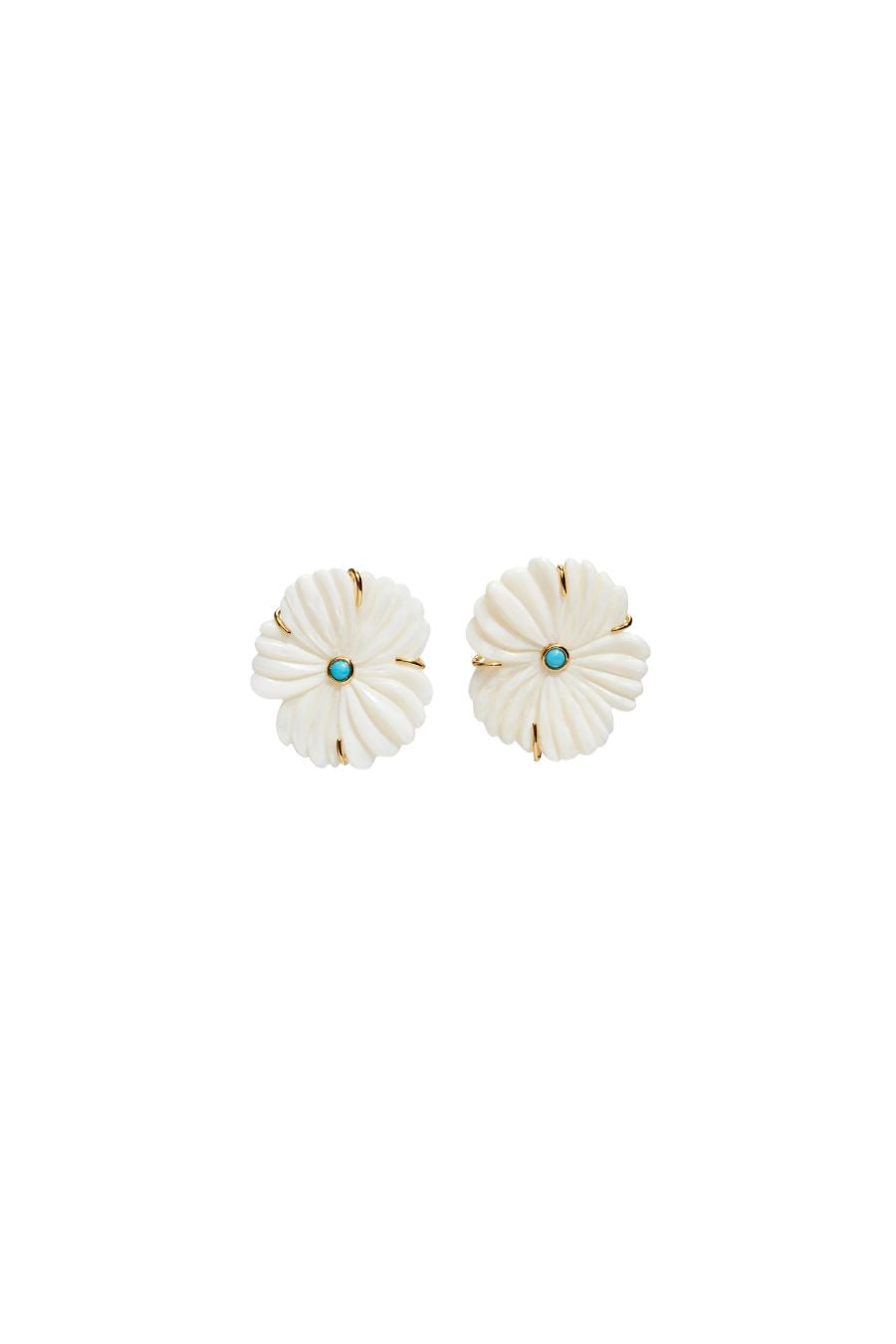 New Bloom Studs in Pearl