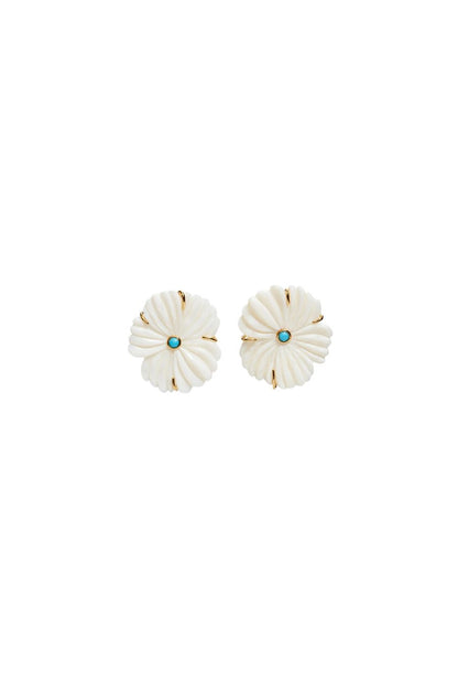 New Bloom Studs in Pearl