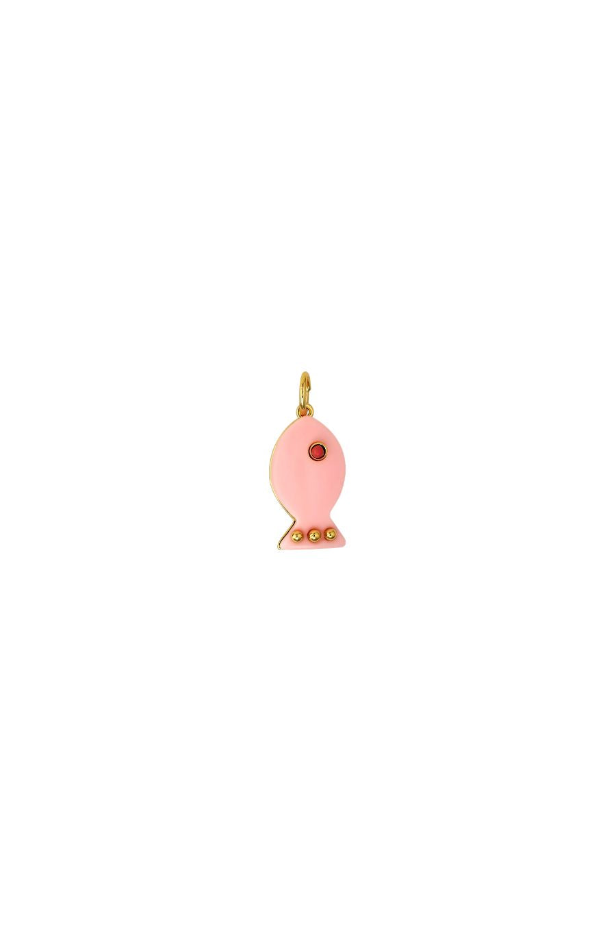 Madaket Fish Charm in Pink Coral