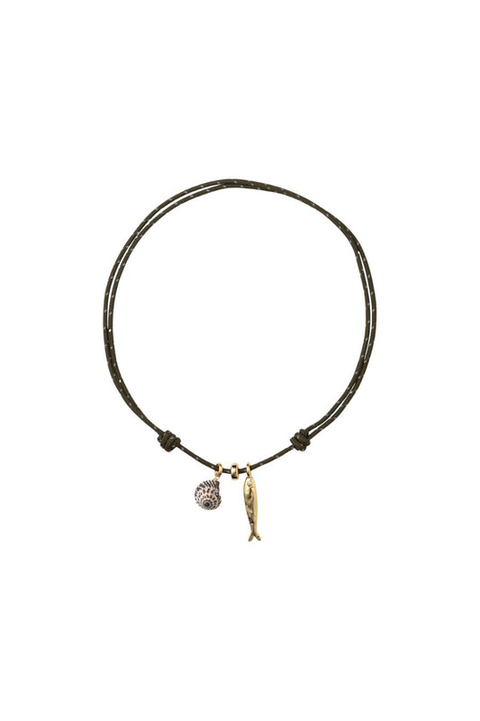 Corvo Necklace in Green